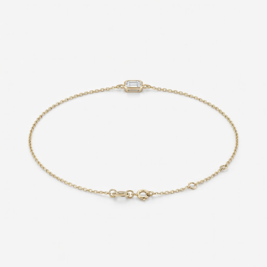 Madeleine – Bezel-Set Diamant Lenkearmbånd - 0.33ct