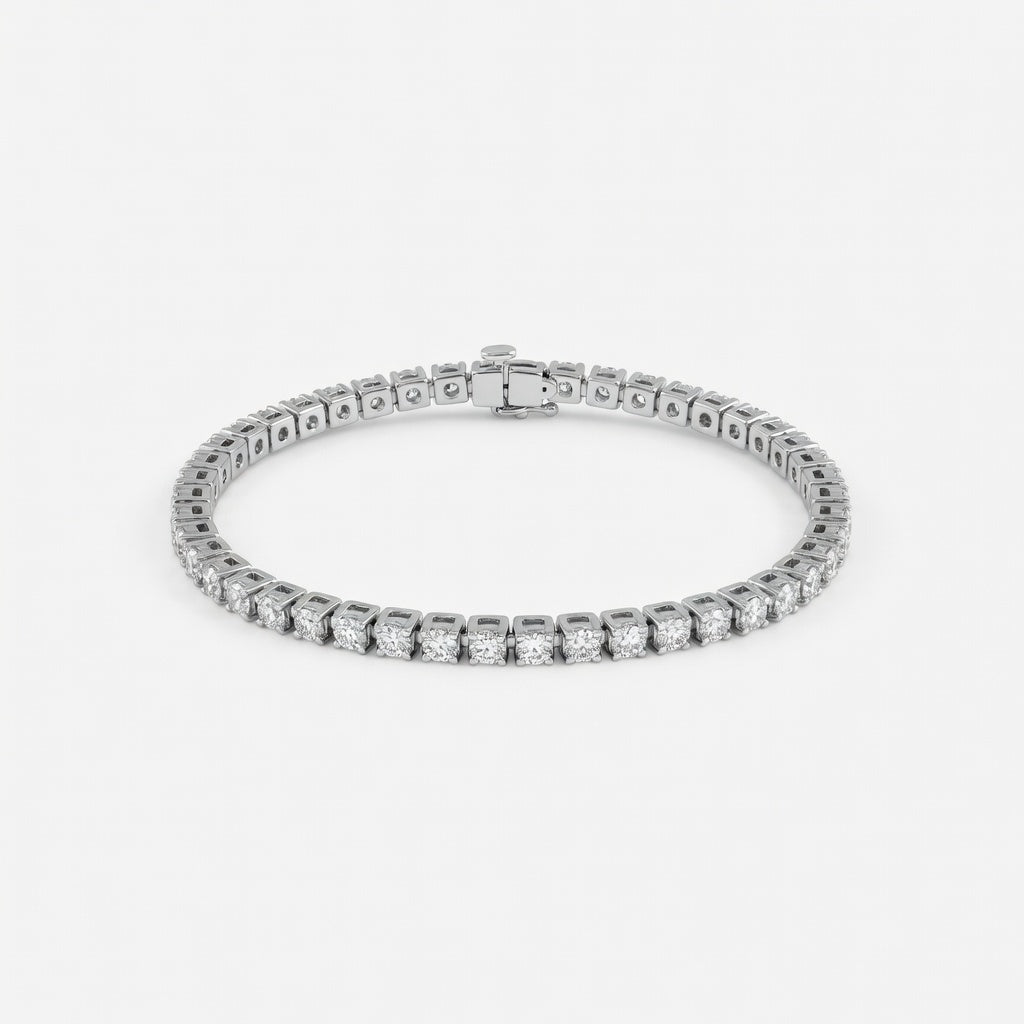 Margaux diamant tennisarmbånd i hvitt gull