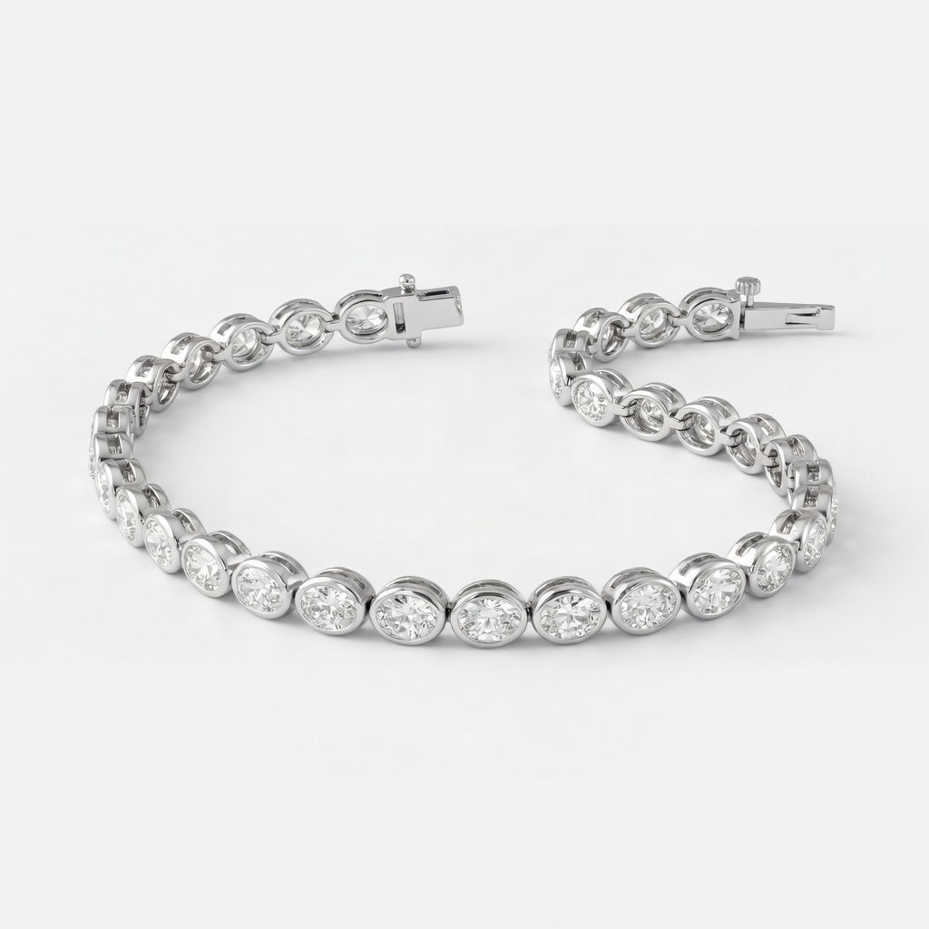 Rosalie – Diamant Linjearmbånd - 4.9ct